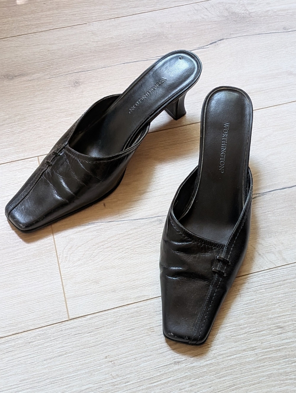 Worthington Leather Mules